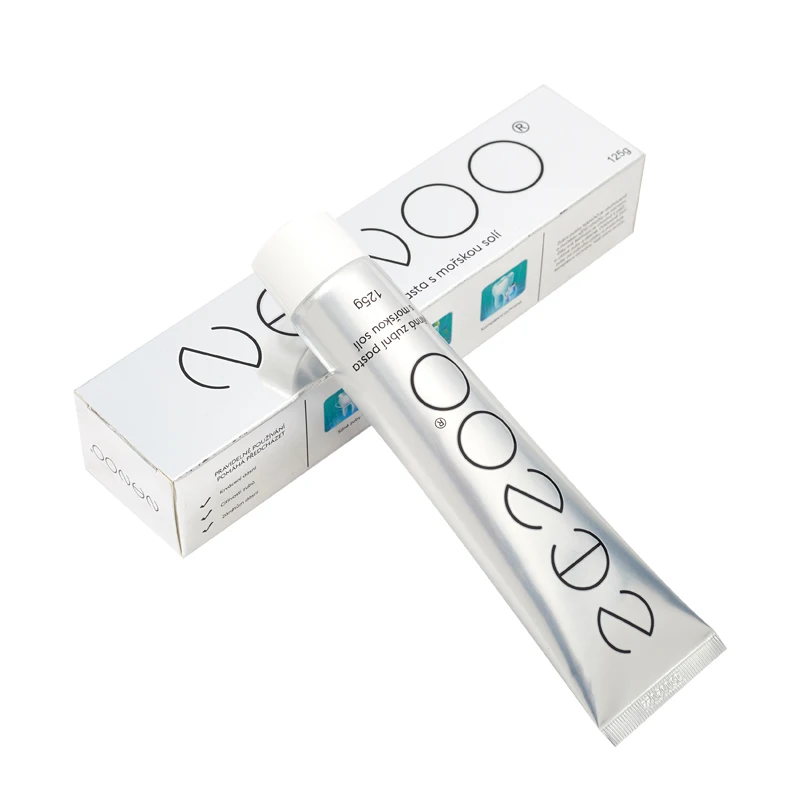 Custom Private Label Anti Sensitive Bleeding Gums Whiteness Fluoride Free Herbal Salt Toothpaste