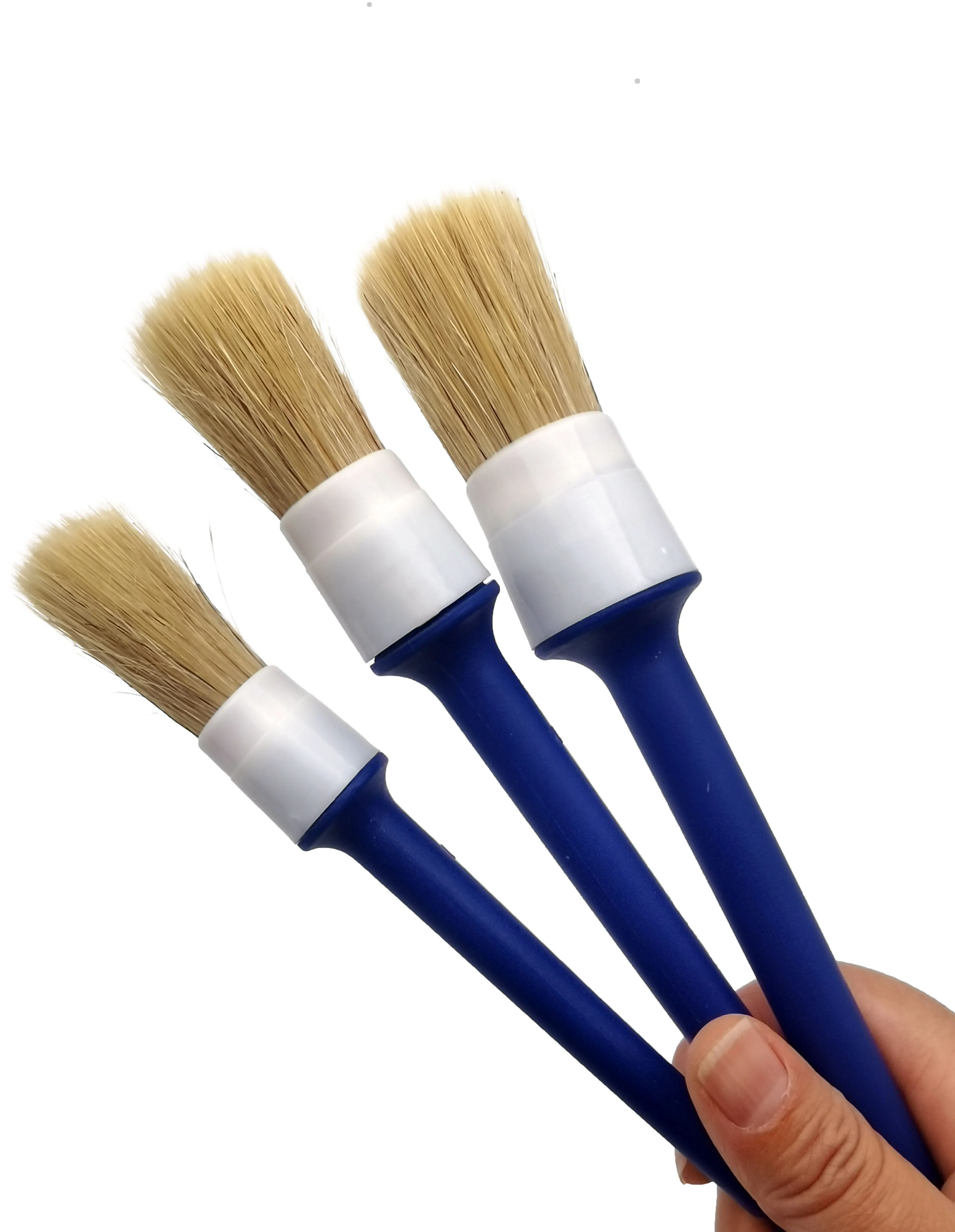 Factory Hot Selling 3 Pcs Plastic Handle Car Wash Cleaning Brush