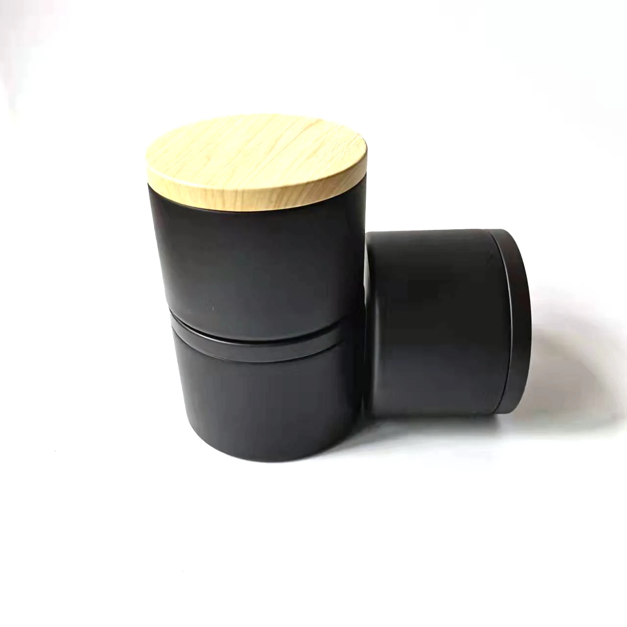 8 oz matte black silver tin can round gold tin can manufacture metal tin jars