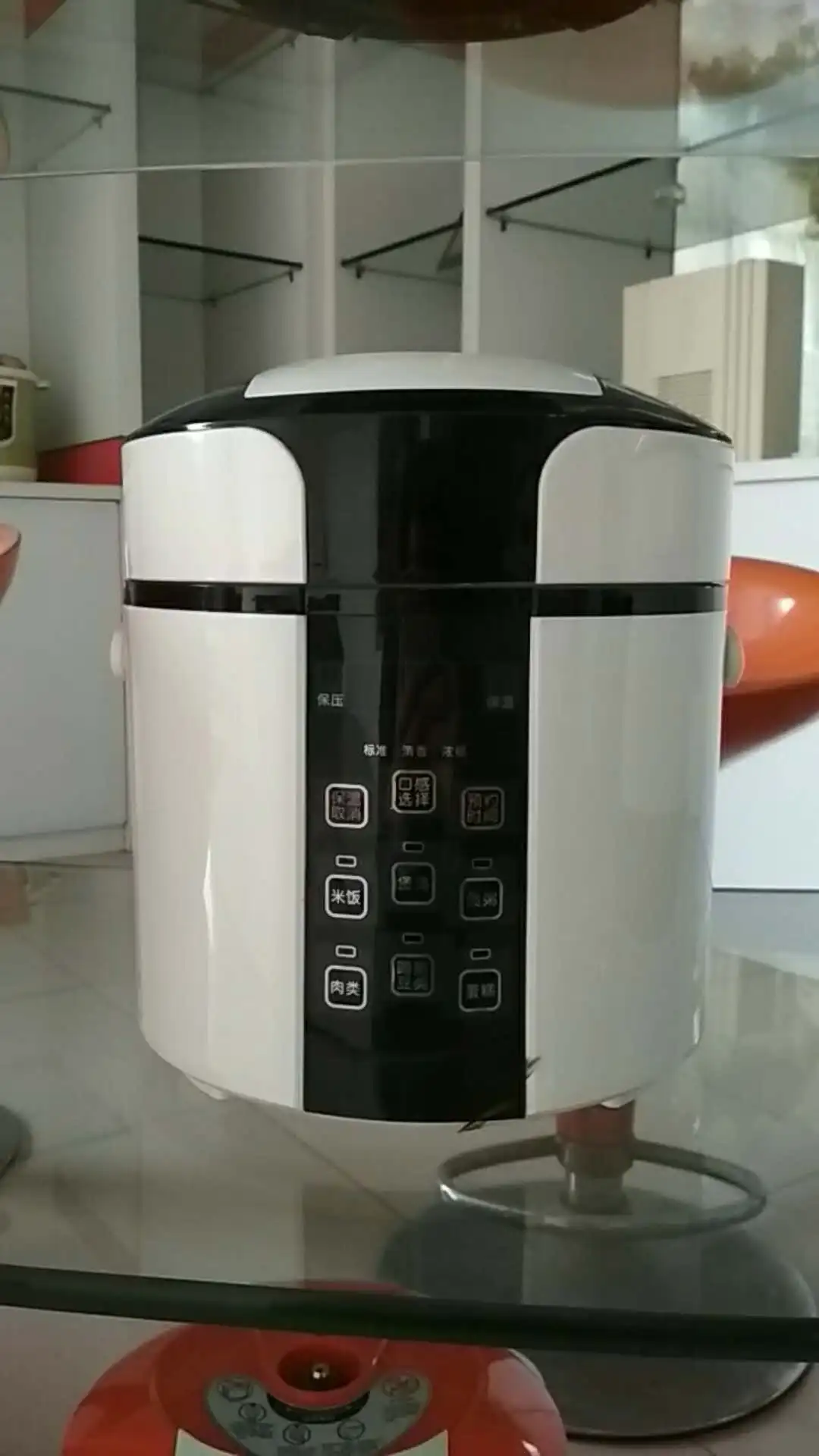 2L capacity rice meat cake stew steam braise saute multi non stick inner pot mini electric pressure cooker RTP-2L