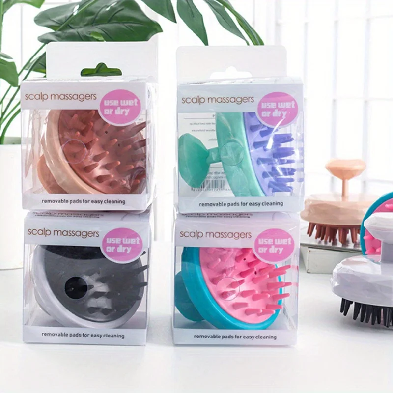 Korean hair wash product High quality Rolencos Scalp Massager Shampoo Brush good durable and portability