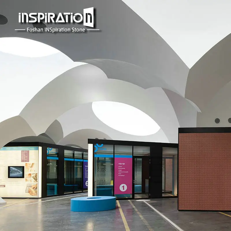 Modern Wave Ceiling Design  Gypsum 3D Wall Panel for Decoration