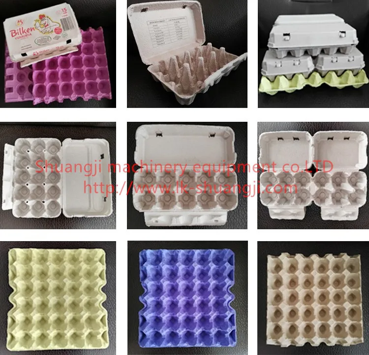 High capacity carton egg tray making machine/paper pulp forming machine With product operation