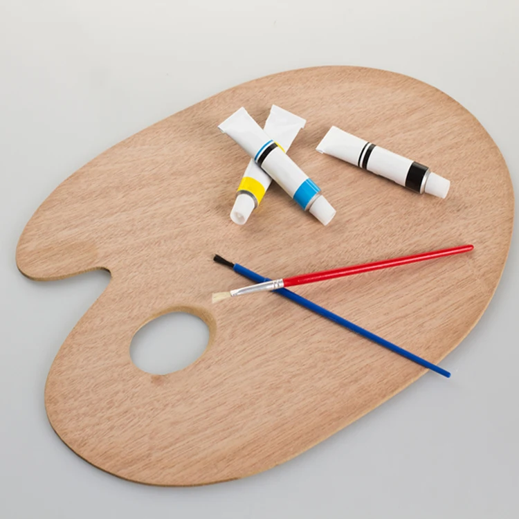 Высокое Качество Деревянный художник живопись палитра с