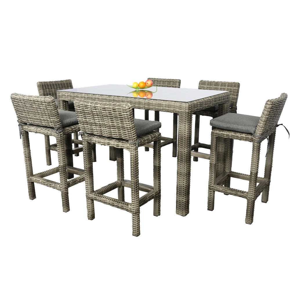 
Modern Bar Furniture Patio wicker Outdoor Bar Sets Table With Chairs 