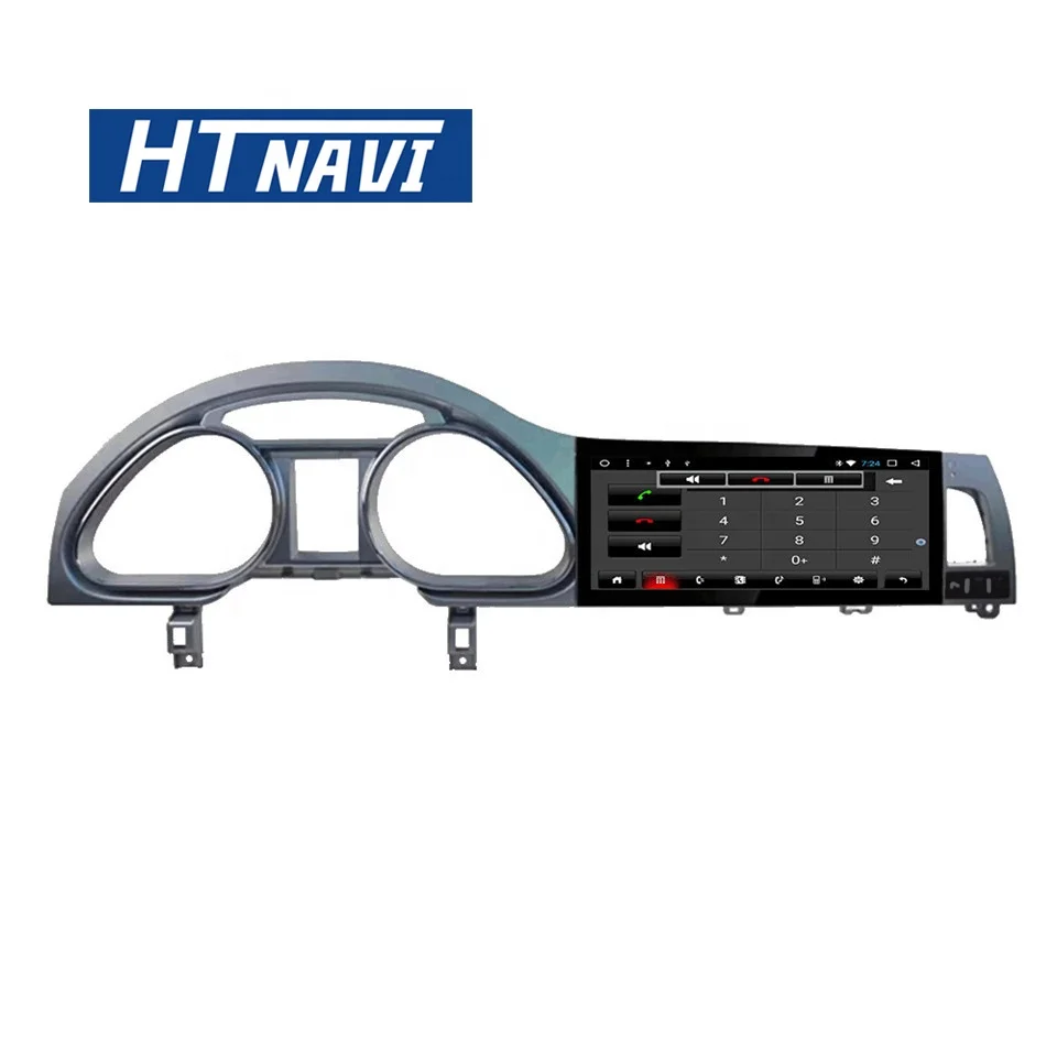 HTNAVI Android 7.1 Quad core 1din Car Radio10.25 inch Car DVD Player For Audi Q7 2005-2009 wifi gps Car Navigation 2+32G