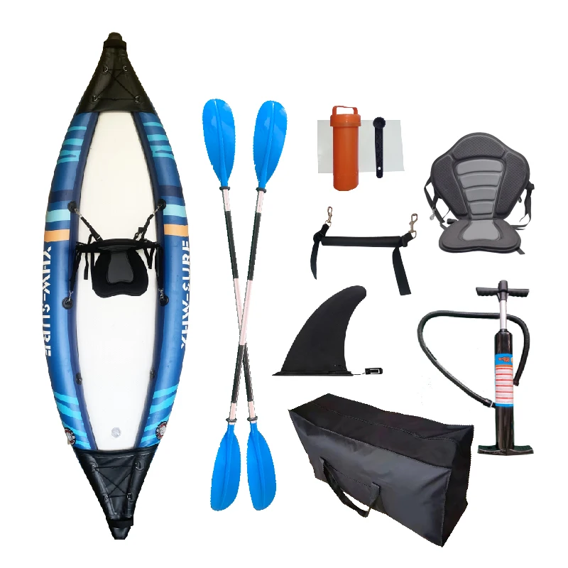 2024 new type PVC Inflatable  Kayak  1 or 2 Persons Cheap Inflatable Kayaks/boat/canoe on water for Sale