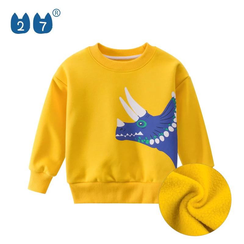 Wholesale trade; children's clothing with long sleeves; Casual fleece hoodie