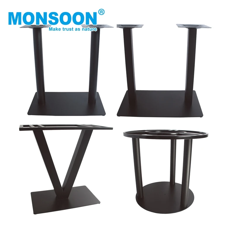 furniture table metal legs gold side trestle legs foldable metal unique coffee dining table base metal table legs
