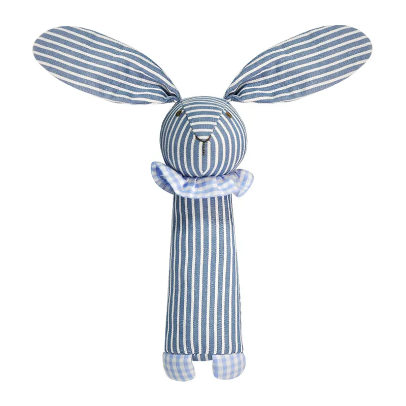 Ready To Ship Manufacturer Bunny Comforter hanging rattle sensory educational toy Baby Teethers rattle gift set Toys For Baby
