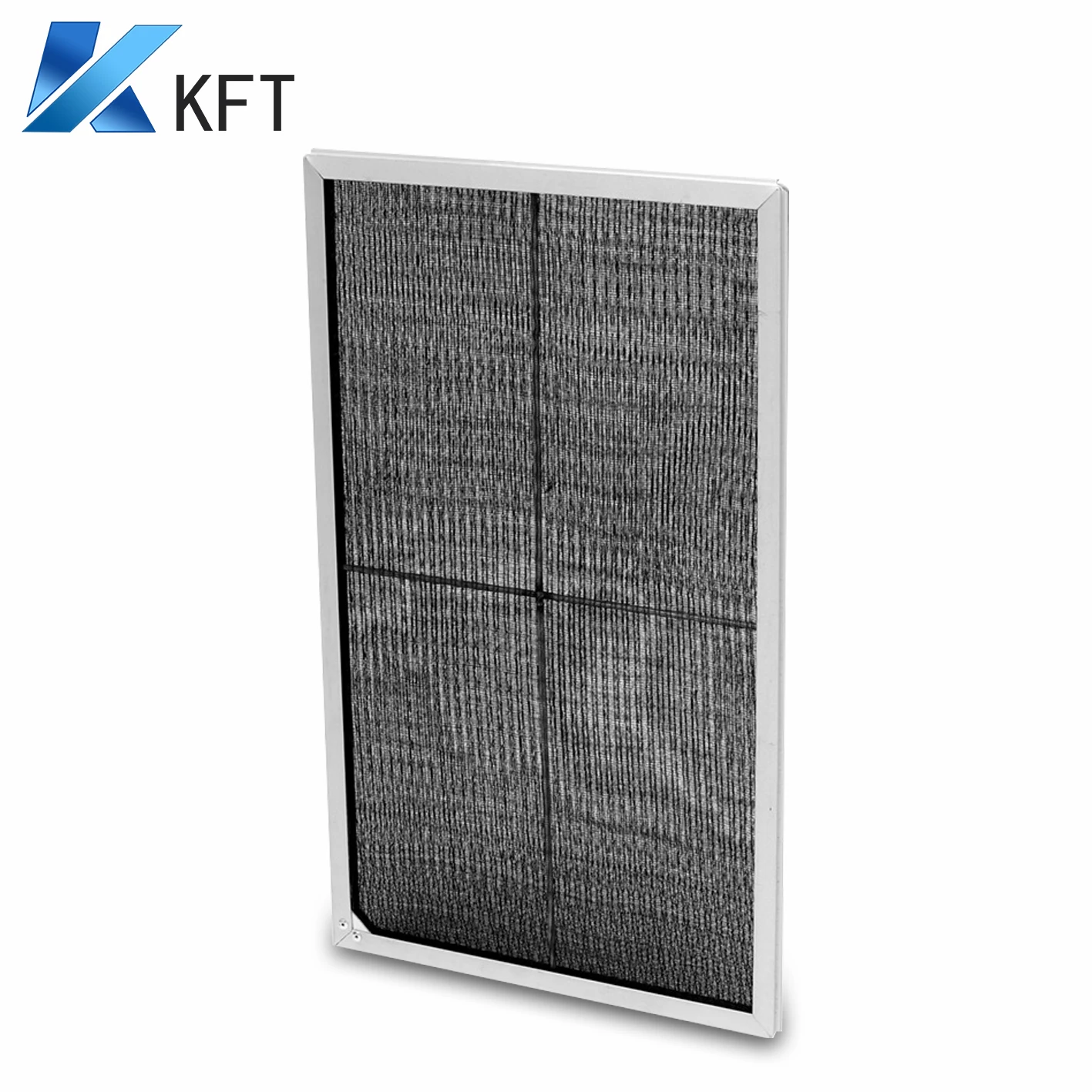 Aluminum frame nylon mesh aluminum frame edge wrapped washable air filter