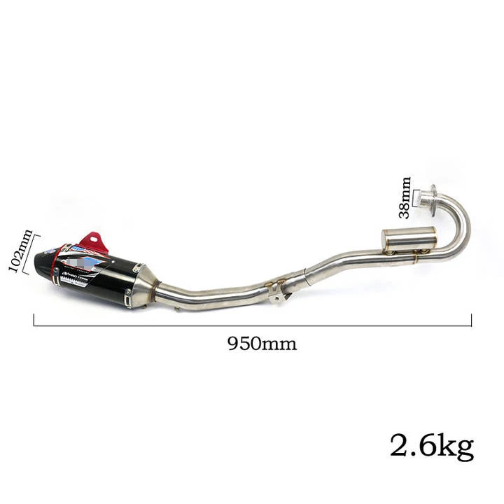 honda crf 250 exhaust Systems Full Pipe Stainless Steel Aluminum Exhaust muffler with exhaust link pipe For CRF250 CRF230 CRF450