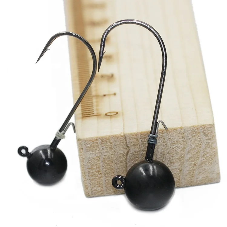 2020 hot sale high quality fishing tungsten ball jig head,tungsten black jig head