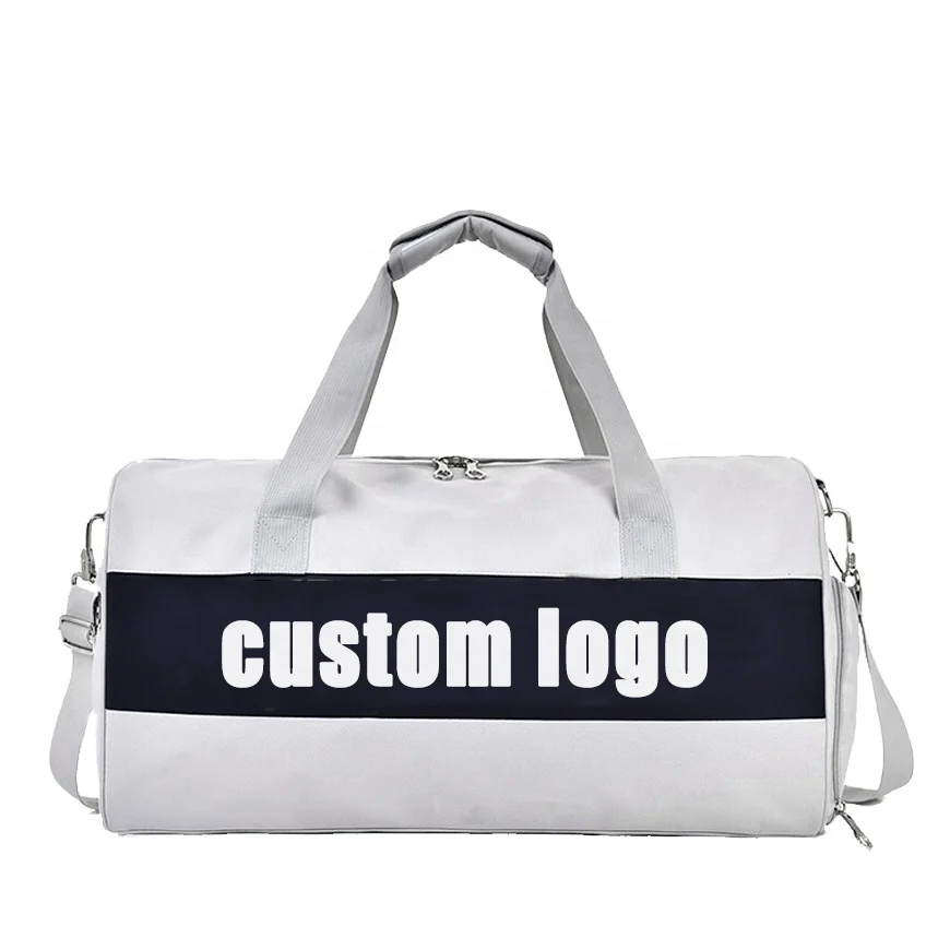 
Men / Women Private Label Custom LOGO Waterproof Sport Duffle Gym Bag With Shoe Compartment 