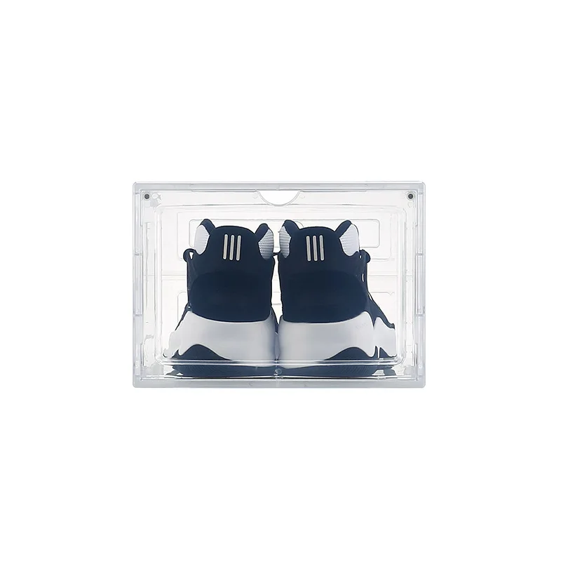 Drop Front Shoe Box Clear Sneaker Shoe Storage Box