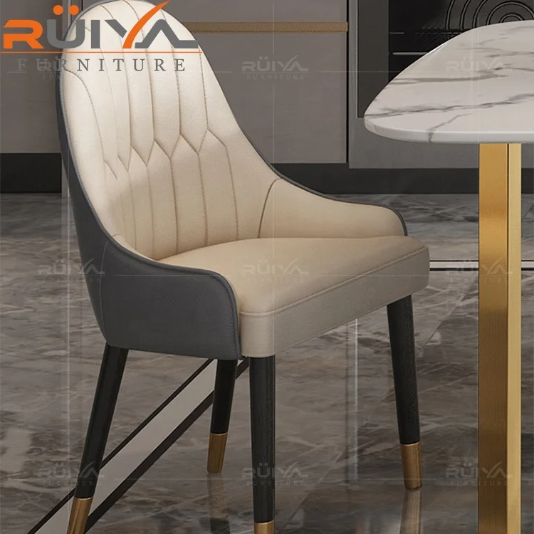 American style modern dining room chair stainless steel luxury dining tables and 6 chairs set