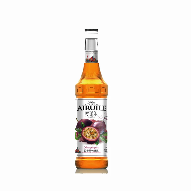 700ml beverage ingredient concentrated syrup passion fruit flavor syrup for beverage & cocktail