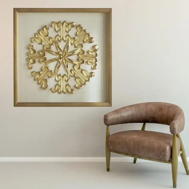 Wholesale Wooden Frames Boxes With Glass Large Custom Painting 3D Square Frame Metal Art Gold Shadow Box Frame