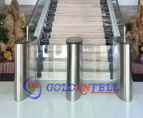CE approved access control gate turnstile flap barrier