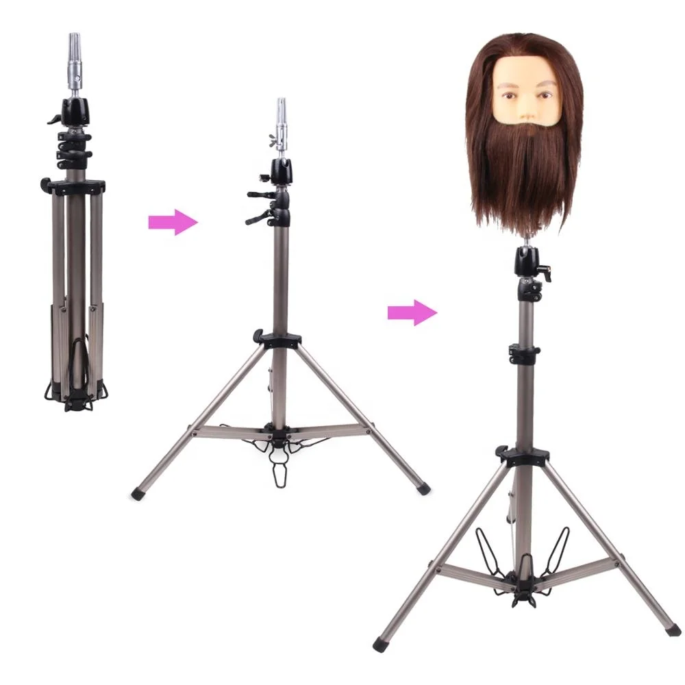 Fast Delivery Heavy Duty Adjustable Aluminum Alloy Training Mannequin Head Tripod Stand