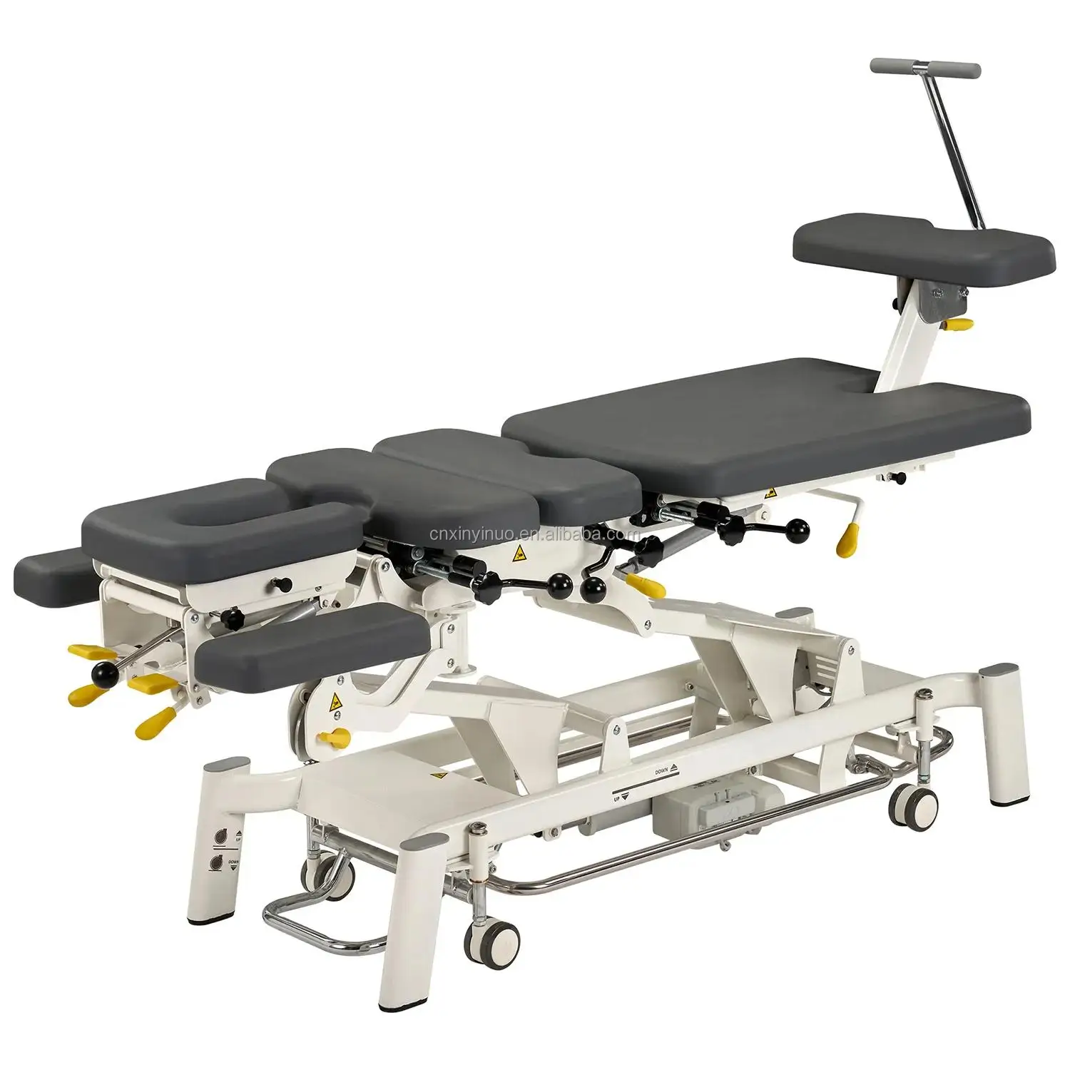 5 Section Electric Chiropractic Treatment Table Lumbar vertical and lateral Flexion Chiropractic Bed