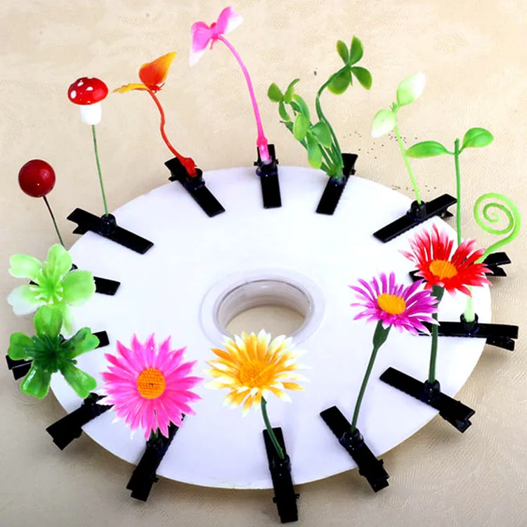 Customized Logo Promotional Products Little Grass Bean Sprout Hair Clips