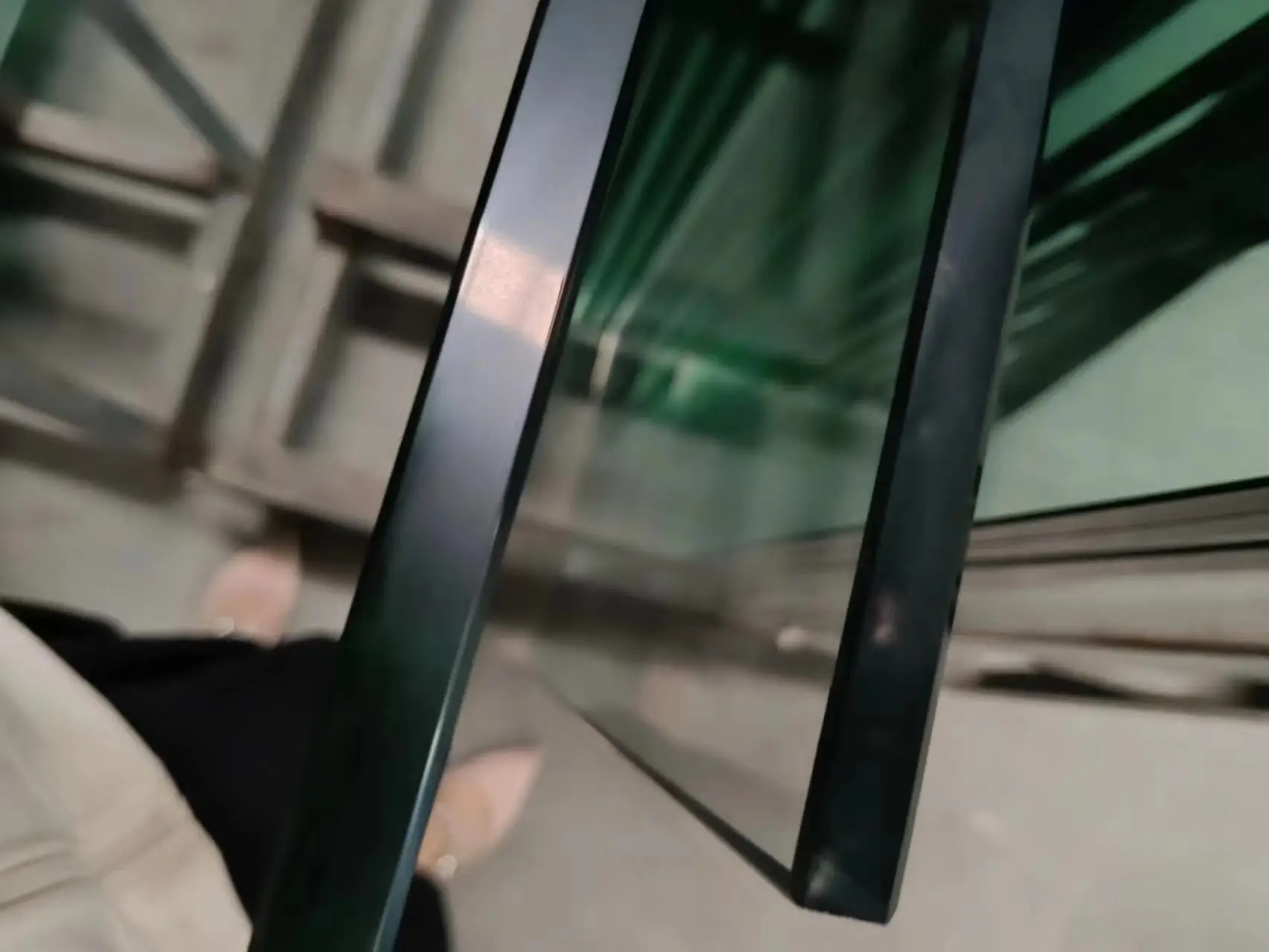 Foshan 4mm Blue Green clear Glass Supplier Tempered for Stairs museum Curtain Wall