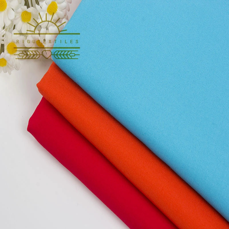 RIGU TextilesFactory Direct Sale work suit fabric cvc T/C 65/35 21*16 128*60 twill polyester cotton fabric for uniforms