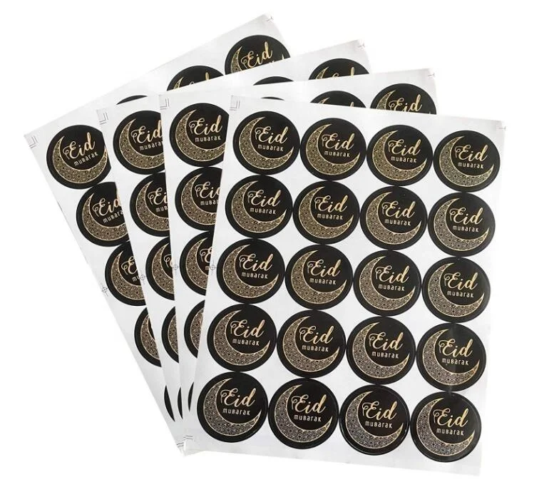 Eid Mubarak Decoration Islamic Muslim Sticker Gift Label Seal Sticker Ramadan Supplies