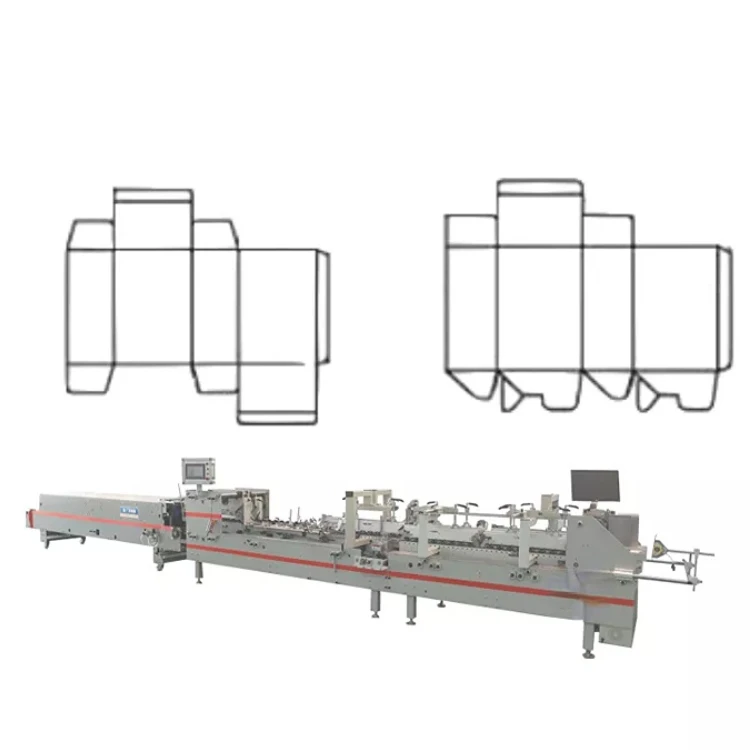 Automatic High Speed Pre-Folding Folder Gluer Machine cold glue system