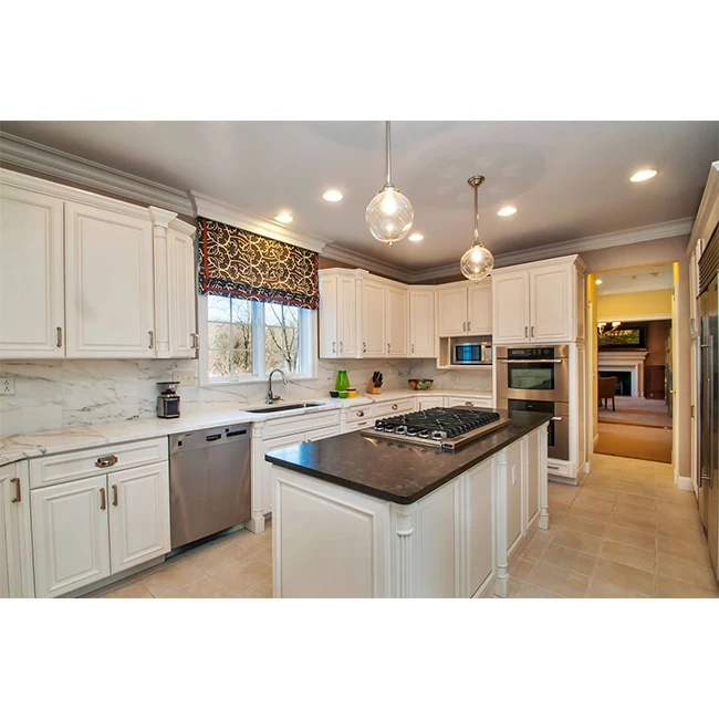 European classic kitchen cabinet designs solid wood kitchen furniture