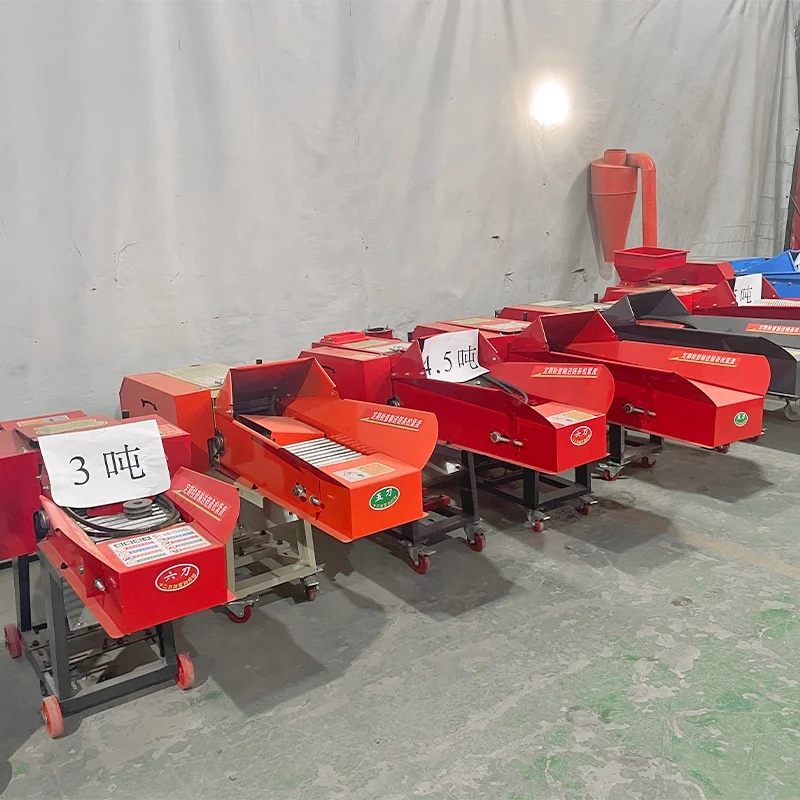 Electric farm diesel gasoline engine straw mini animal feed silage grass chopper cutting chaff cutter machine