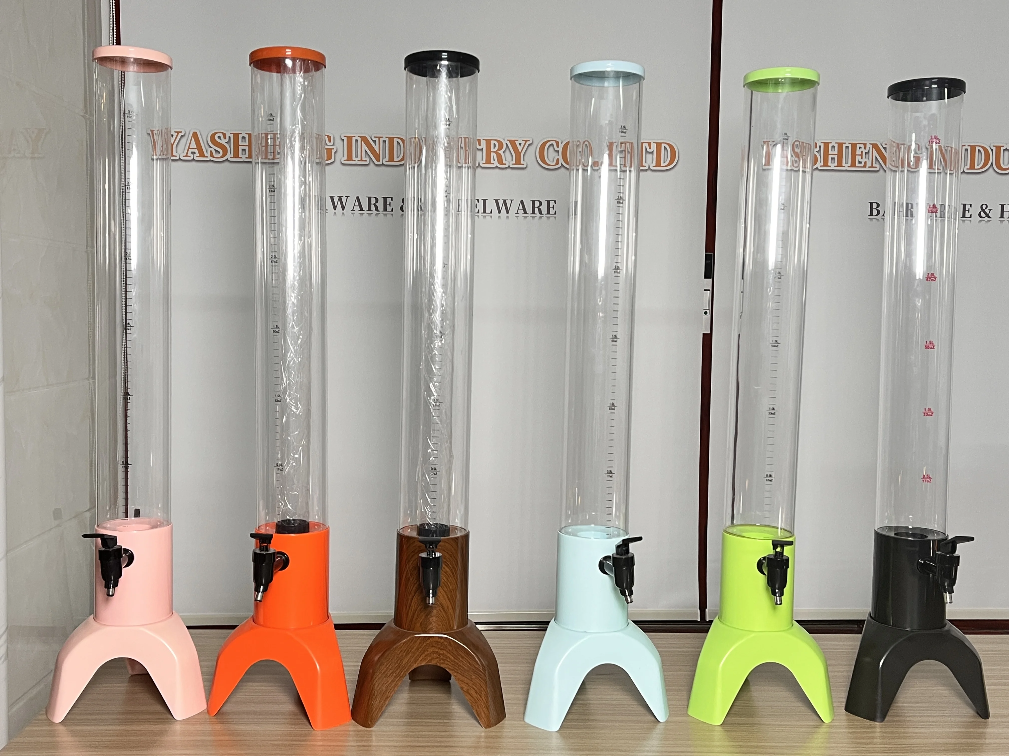 Wholesale 3L Large Capacity Beer Tower Dispenser with Customized LOGO for Restaurant Club Bar Party