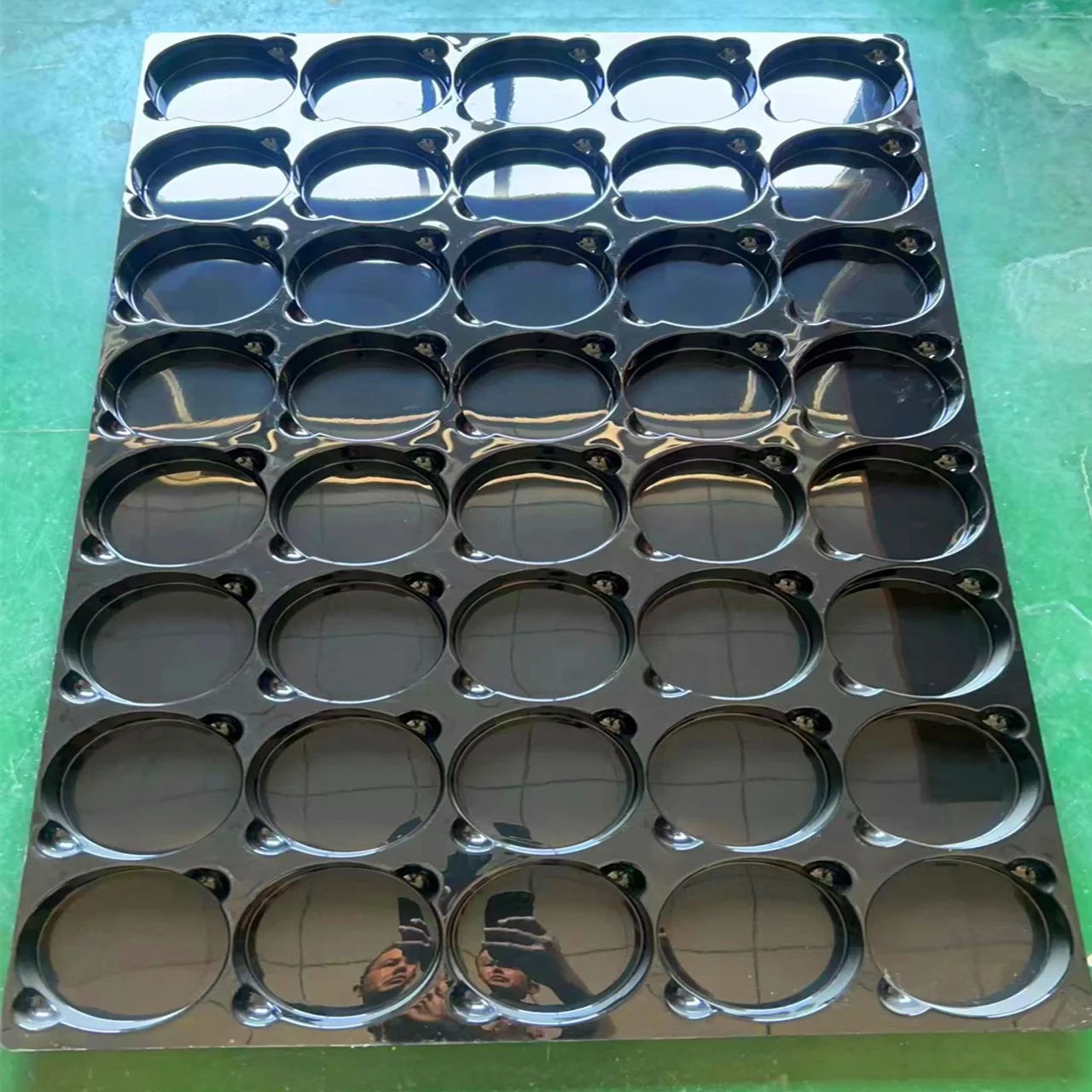 Custom clear 6 cavity plastic blister clamshell packaging for accessories