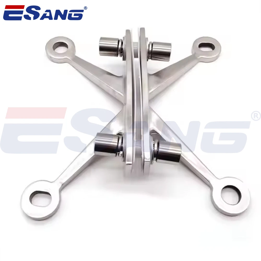 ESANG Glass Connector Bracket Hardware Glass Fitting Stainless Steel Glass Curtain Wall Spider System