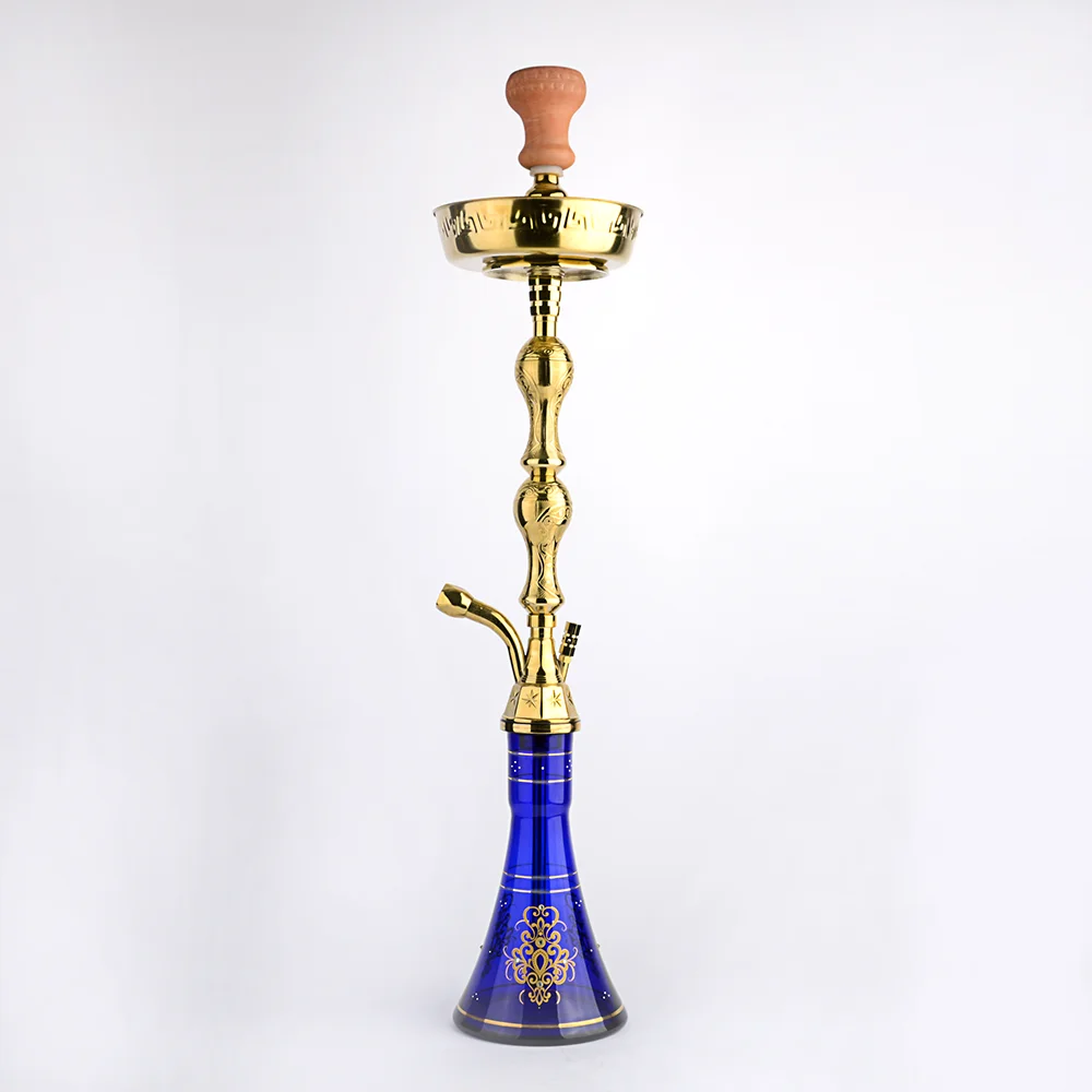 Wholesale Popular Egyptian Shisha Mini Hookah with New Design Real Gold Rim