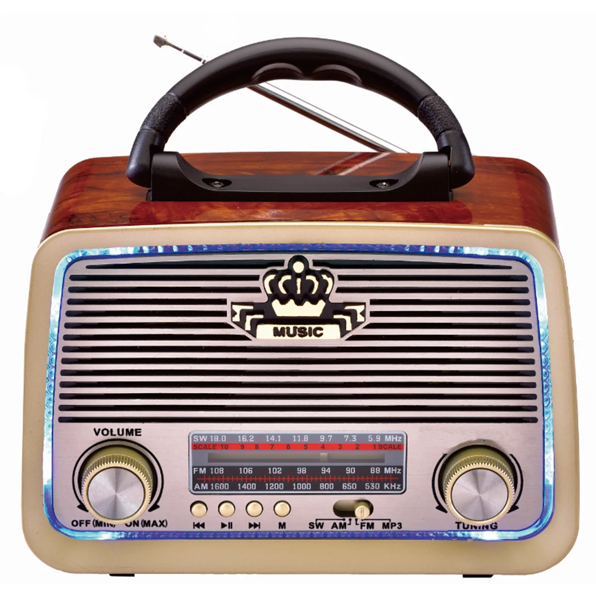 Cmik MK-173  Multi-channel outdoor business travel retro classic with am fm sw usb sd home portable radio