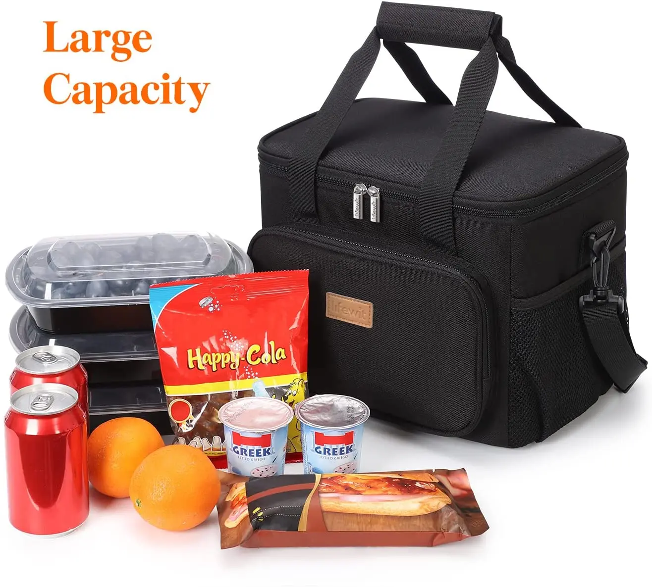 Hot Sales Large Adults Insulated Cooler Lunch Bag BPA free Waterproof Cooling Thermal Lunch Food Bag For Women Men Fast Shipping