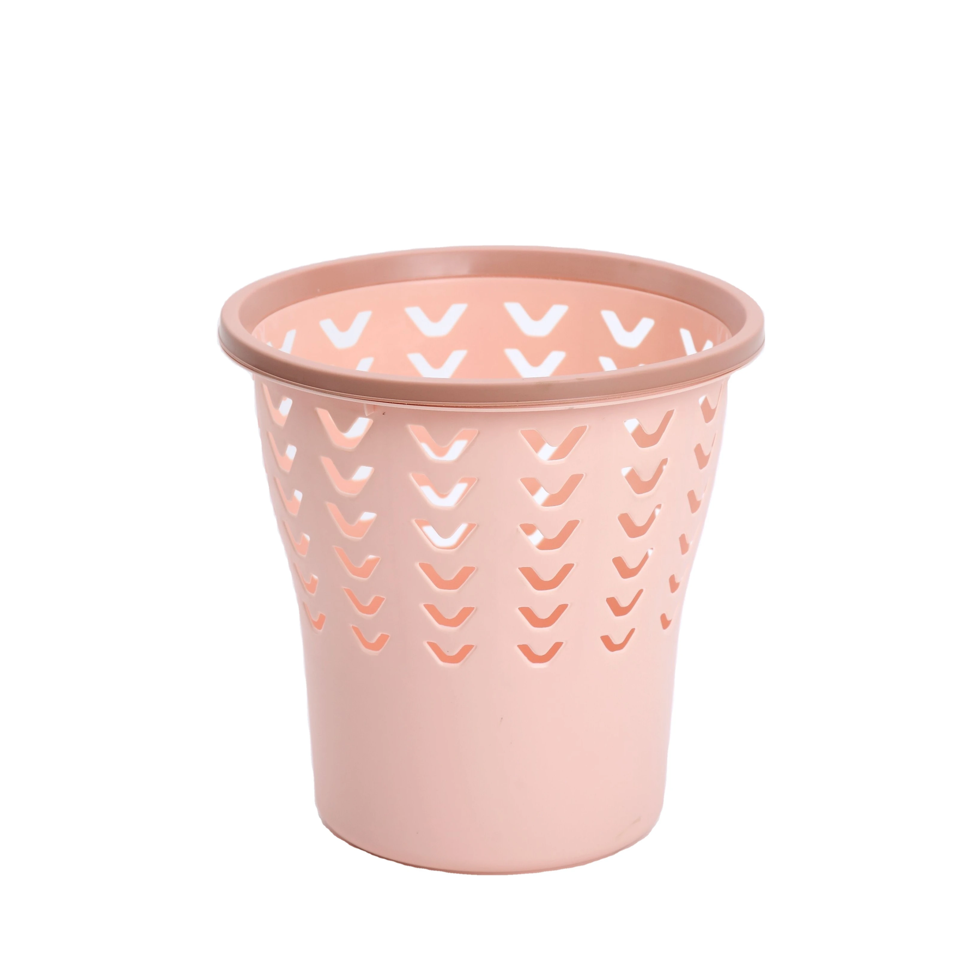 
Modern Household Indoor PP Garbage Plastic Trash Waste Bin Can with Fixed Sleeve 