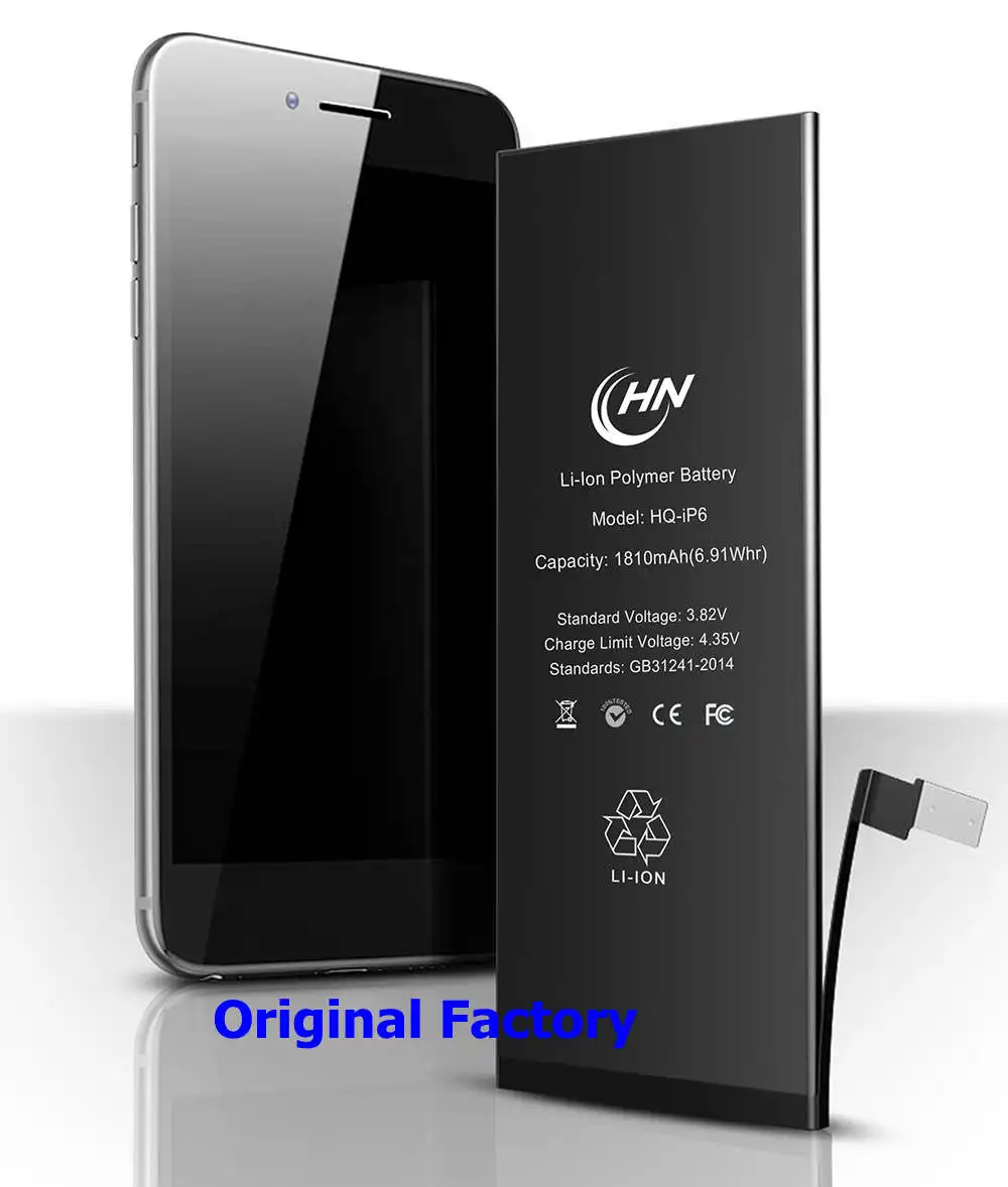  Лидер продаж 2020 оптовая продажа Оригинальная батарея для телефона HQQNUO iPhone сменная 5 5s 6 6s 7 8 X