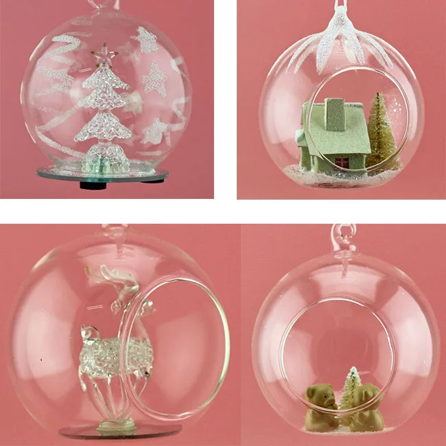 Duoyou Factory Custom Home Decorative Beautiful boxed Glass Ornaments Christmas Ball