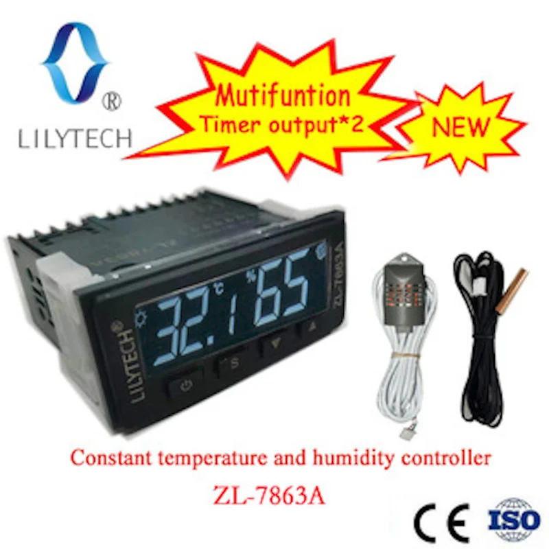 ZL-7863A, Constant temperature humidity light control, Day night climate controller. Greenhouse, Reptile, Animal, green house.