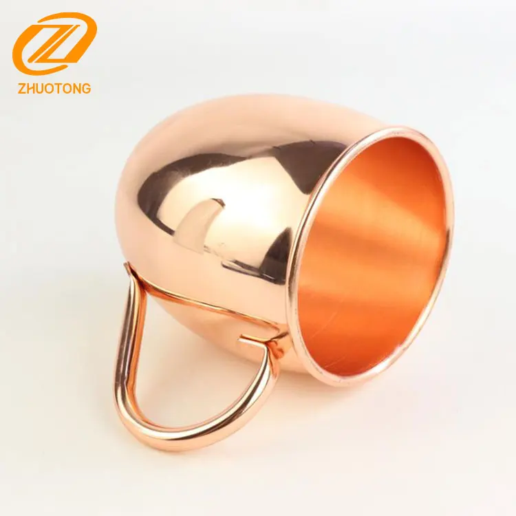 100% Solid Copper Plated Stainless Steel Moscow Mule Mug