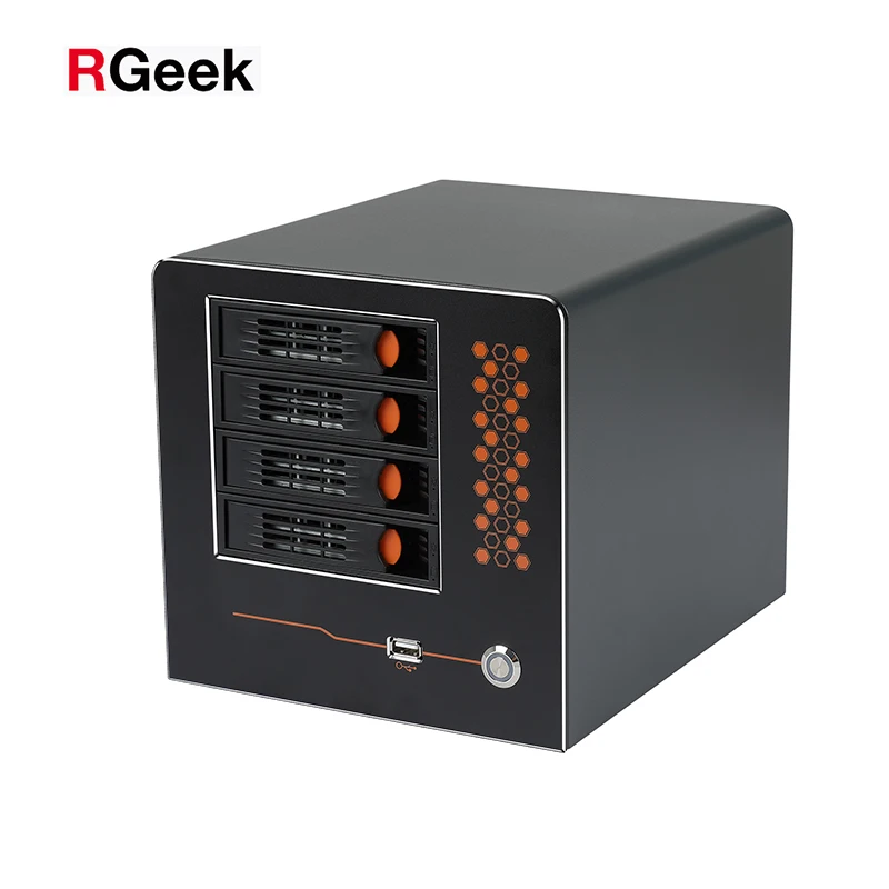 RGeek пользовательские NAS04A Nas чехол 4 Bay поддержка 3