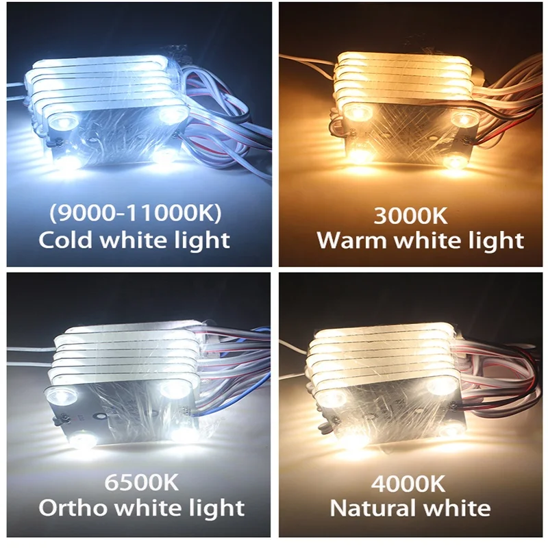 220V 4led/pc SMD3030 Diffuse Reflection Block Led Backlight Module with LensUsed for Various Special-shaped Light Boxes