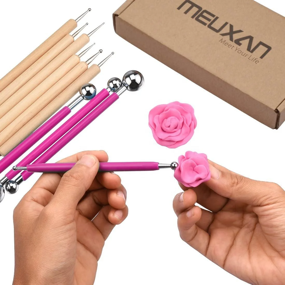 wholesales cheap 10pcs DIY Tools Clay Ball Set Sculpture Pottery Clay Tool Set clay tools