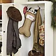 New foreign trade Christmas stocking gift bag Christmas atmosphere decoration supplies jute dog bone Christmas
