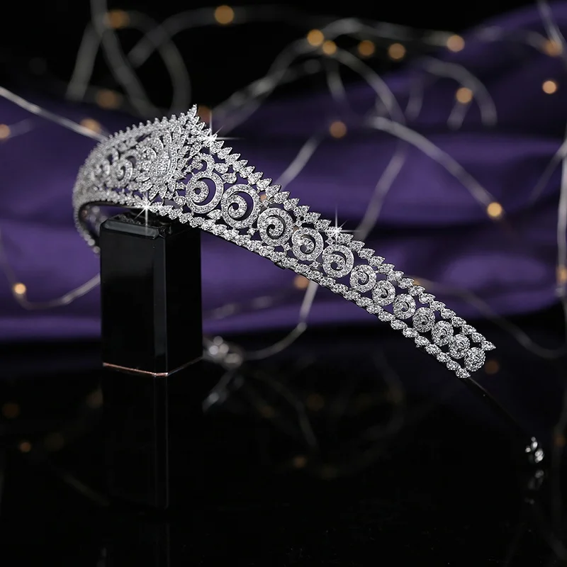 Casting Hair Jewelry Wedding Tiara Classic  Bridal Hair Accessories Anniversary Women Crowns HG0036 Corona Princesa