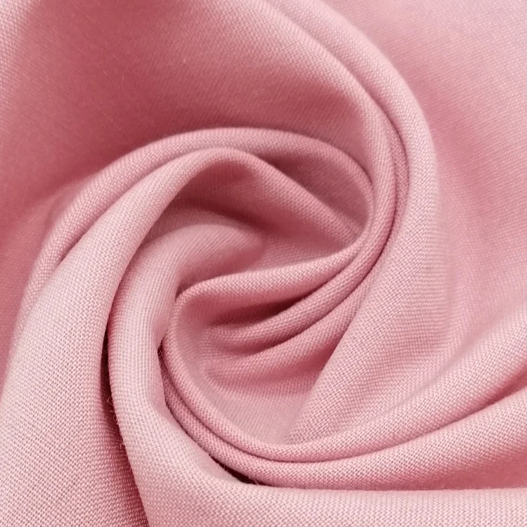 Hot sale Polyester Lyocell Wool blended plain woven stretch fabric for blouse & dress & fashion Styles
