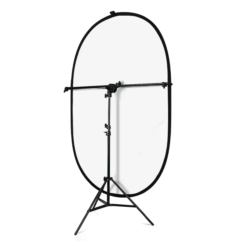 150X200CM Catch Light Reflector Collapsible Photo Studio Background Reflector Board with 2.8m Stand For Outdoor Photography